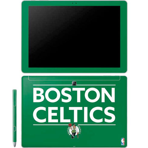 NBA Boston Celtics Standard - Green Galaxy Book 12in Skin